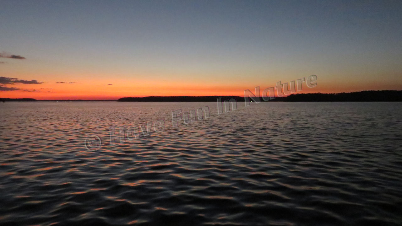 Sunset at Lake Talquin in Florida